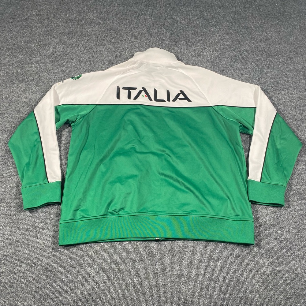 Fila Italia Green and White Performance Jacket